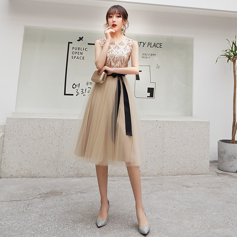 アンディーAndyパールビーズ付き袖シフォンワンピースドレス新品未使用タグ付き ドレス 日本最大のブランド