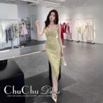 大人セクシー☆グリーン総レースワンピースドレス XQ196